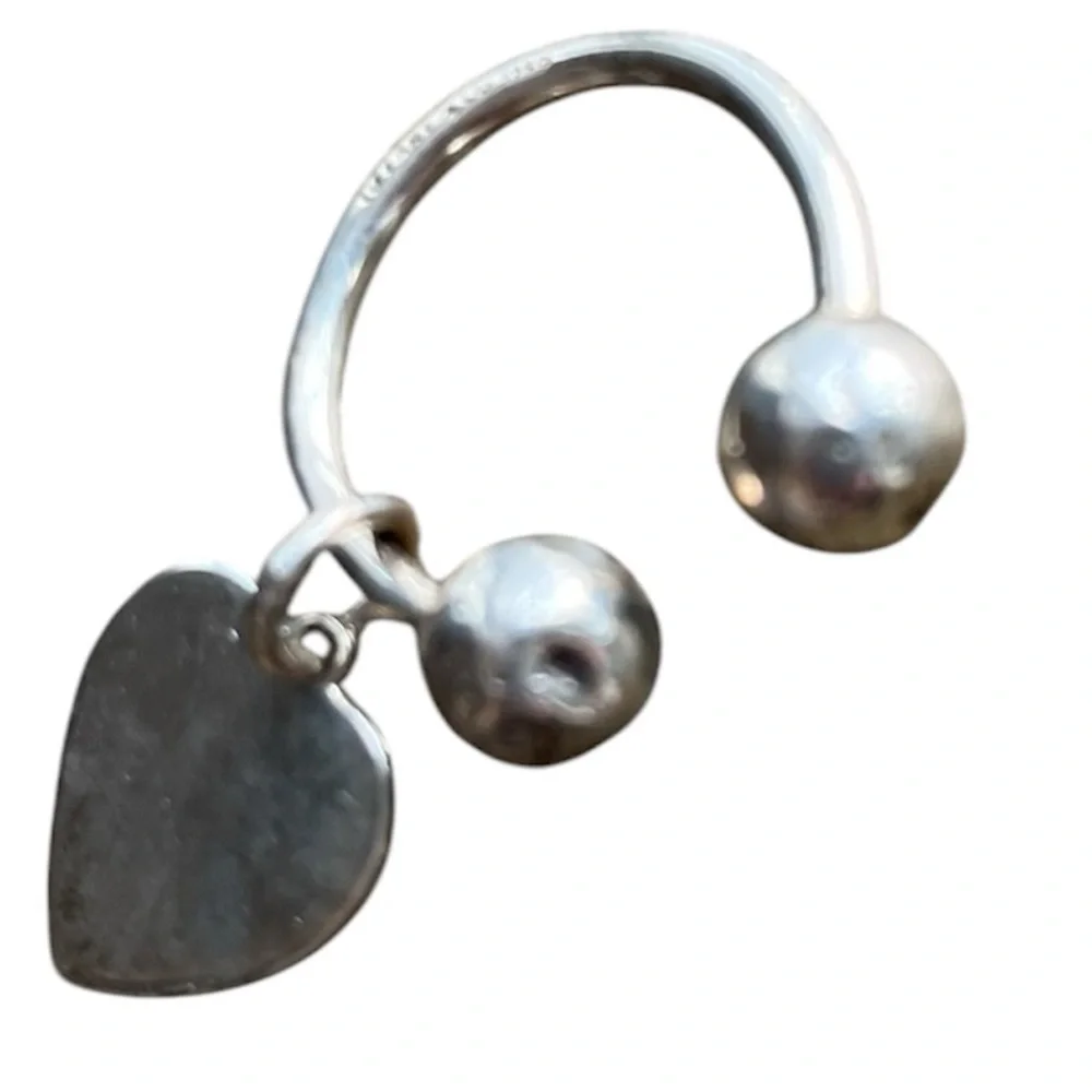 Sterling Silver Tiffany keychain with heart❤️‼️ - Picture 5 of 13